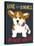 Corgi Love and Kindness-Ginger Oliphant-Stretched Canvas