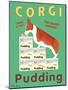 Corgi Pudding-Ken Bailey-Mounted Premium Giclee Print