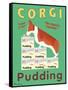 Corgi Pudding-Ken Bailey-Framed Stretched Canvas