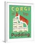 Corgi Pudding-Ken Bailey-Framed Premium Giclee Print