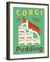 Corgi Pudding-Ken Bailey-Framed Premium Giclee Print