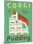 Corgi Pudding-Ken Bailey-Mounted Premium Giclee Print