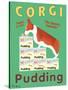Corgi Pudding-Ken Bailey-Stretched Canvas