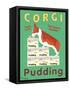 Corgi Pudding-Ken Bailey-Framed Stretched Canvas