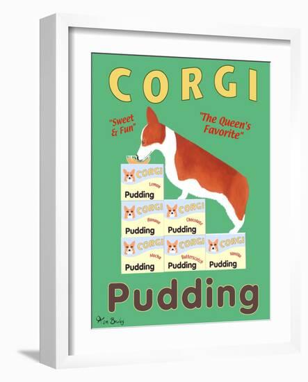 Corgi Pudding-Ken Bailey-Framed Giclee Print