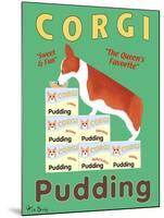 Corgi Pudding-Ken Bailey-Mounted Giclee Print