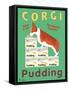 Corgi Pudding-Ken Bailey-Framed Stretched Canvas