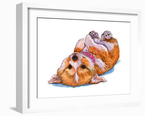 Corgi Puppy-Wendy Edelson-Framed Giclee Print