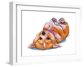 Corgi Puppy-Wendy Edelson-Framed Giclee Print
