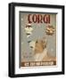 Corgi, Tan, Ice Cream-Fab Funky-Framed Art Print