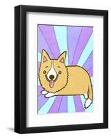 Corgi-My Zoetrope-Framed Art Print