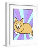 Corgi-My Zoetrope-Framed Art Print