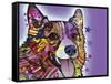 Corgi-Dean Russo-Framed Stretched Canvas