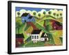 Corgiville-Cheryl Bartley-Framed Giclee Print