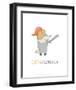 Corgragious! - Hannah Stephey Cartoon Dog Print-Hannah Stephey-Framed Art Print