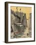 Corinth Canal-null-Framed Art Print