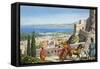 Corinth - Citadel at the Crossroads-Payne-Framed Stretched Canvas
