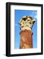 Corinthian capital at House Of Hunt, Bulla Regia Archaeological Site, Tunisia-Nico Tondini-Framed Photographic Print