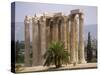 Corinthian Columns of the Temple of Zeus Dating from Between 174 BC and 132 AD, Athens, Greece-Ken Gillham-Stretched Canvas