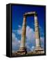Corinthian Columns, Roman Temple and The Temple of Hercules, The Citadel, Amman, Jordan-Cindy Miller Hopkins-Framed Stretched Canvas