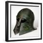 Corinthian Helmet, 550-450 BCE (Bronze)-Greek school-Framed Giclee Print