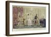 Corinthian Kate's Residence - Unexpected Arrival of Tom!-Isaac Robert Cruikshank-Framed Giclee Print