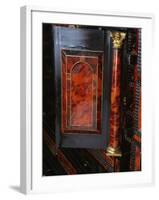 Corinthian Style Column, Detail of Travelling Cabinet in Spruce and Oak-null-Framed Giclee Print
