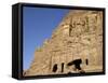 Corinthian Tomb, Petra, Unesco World Heritage Site, Jordan, Middle East-Sergio Pitamitz-Framed Stretched Canvas