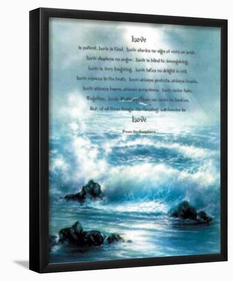 Corinthians (Bible Quote) Art Poster Print-null-Framed Mini Poster