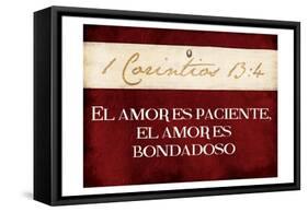 Corintios El Amor-Jace Grey-Framed Stretched Canvas