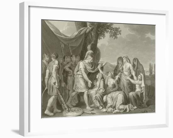 Coriolanus and His Mother-Jean Jacques Francois Lebarbier-Framed Giclee Print