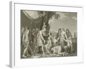 Coriolanus and His Mother-Jean Jacques Francois Lebarbier-Framed Giclee Print