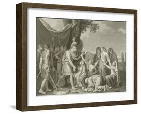 Coriolanus and His Mother-Jean Jacques Francois Lebarbier-Framed Giclee Print