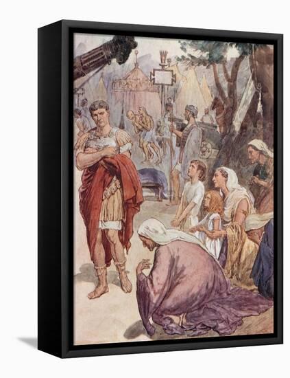 Coriolanus and the Matrons of Rome-William Rainey-Framed Stretched Canvas