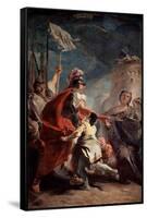 Coriolanus before the Gates of Rome, C1730-Giovanni Battista Tiepolo-Framed Stretched Canvas