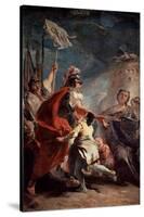 Coriolanus before the Gates of Rome, C1730-Giovanni Battista Tiepolo-Stretched Canvas