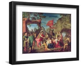 Coriolanus in the Volscian Camp, 1747-Louis Galloche-Framed Premium Giclee Print