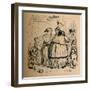 'Coriolanus parting from his Wife and Family', 1852-John Leech-Framed Giclee Print