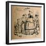 'Coriolanus parting from his Wife and Family', 1852-John Leech-Framed Giclee Print