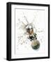 Cork Flying Out of a Sparkling Wine Bottle-Kröger & Gross-Framed Premium Photographic Print