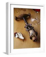 Corkscrew with Cork-null-Framed Photographic Print