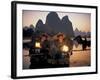 Cormerant Fishermen, Yangshuo, Guangxi, China-Peter Adams-Framed Photographic Print