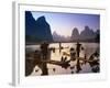 Cormorant, Fisherman, China-Peter Adams-Framed Photographic Print