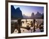 Cormorant, Fisherman, China-Peter Adams-Framed Photographic Print