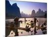 Cormorant, Fisherman, China-Peter Adams-Mounted Photographic Print