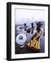 Cormorant Fisherman on Bamboo Rafts, Li River, Yangshou, Guangxi Province, China-Steve Vidler-Framed Photographic Print