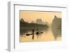 Cormorant Fisherman on Li River at Dawn, Xingping, Yangshuo, Guangxi, China-Ian Trower-Framed Photographic Print