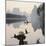 Cormorant fishermen in Li River-Martin Puddy-Mounted Photographic Print