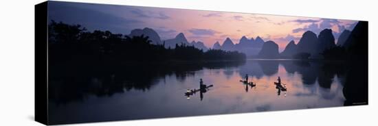 Cormorant Fishermen, Li River, Yangshuo, China-James Montgomery Flagg-Stretched Canvas