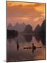 Cormorant Fishermen, Li River, Yangshuo, Guangxi, China-James Montgomery Flagg-Mounted Photographic Print